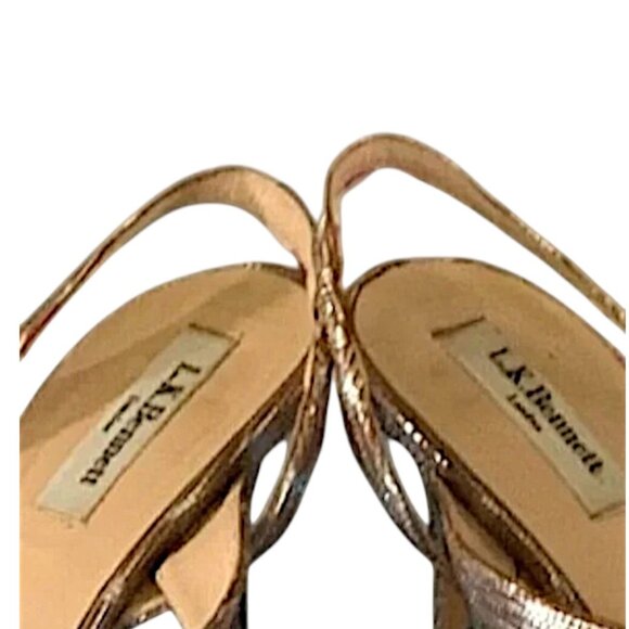 LK Bennet Lizard Embossed Lourdes Sandals Size 9/9.5 - Picture 8 of 11